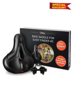 PAJ GPS Bike saddle with mount and Cloud Comfort technology - suitable in conjunction with the EASY FINDER 4G (not included) as GPS tracker for bicycles