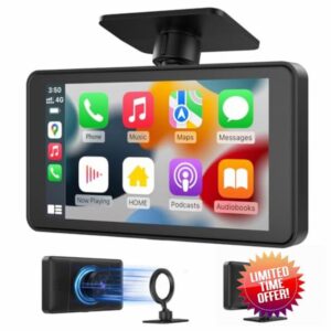 Portable Car Stereo with 2.5K Dashcam