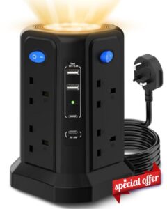 Tower Extension Lead 3M with USB Slots