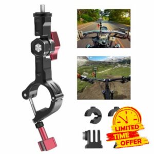 UNSTINCER Action Camera Handlebar Mount for 7-35mm Pole