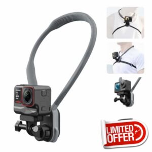 AuyKoo S2 MAX Camera Neck Mount With Magnetic Quick Release + Fixing Chest Strap