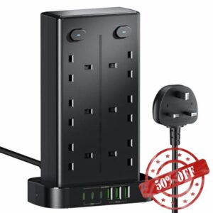 Tower Extension Lead with USB C Slots