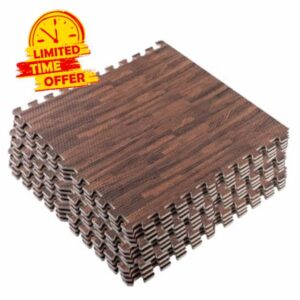 Sleeleece 12pcs Kids Interlocking Foam Play Mat Set