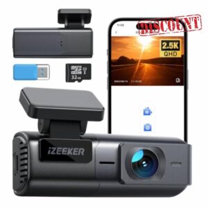 iZEEKER 2.5K Dash Cam WiFi Dash Camera for Cars