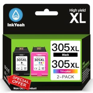 INKYEAH 305 Ink Cartridges Black and Colour