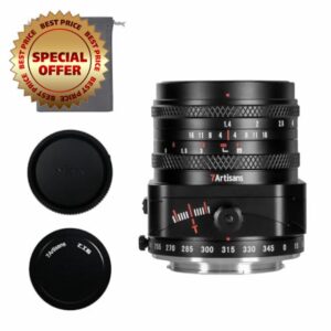 7artisans 50mm F1.4 Tilt-Shift Lens with APS-C Frame and 2-in-1 Compatible for Olympus and Panasonic M4/3 Mirrorless Cameras G1G2G3G4G5G6G7GF1GF2GF3GF5GF6GM1 EMP1 EPM2 E-PL1 E-PL2 E-PL3 E-PL5.