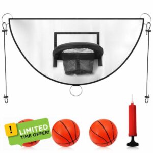lasuroa Trampoline Basketball Hoop