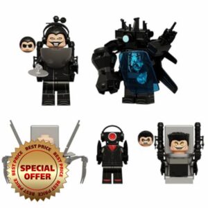 Skibid Toilet Man Building Blocks Toys Set