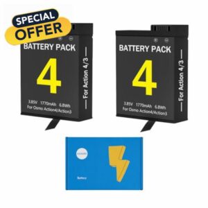 ASMARK Battery Replacement for DJI Osmo Action 3