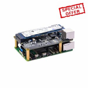 GeeekPi W01 U2500 USB 2.5G ethernet PCIe to M.2 NVMe M-key SSD Shield for Raspberry Pi 5