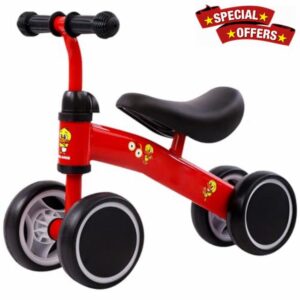 Cndiyald Balance Bike for 1-6 Years Old kids Sturdy Baby Balance Bike without Pedals Baby Trike with Height Adjustable Saddle Birthday Gifts Red Balance Bikes