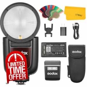 GODOX V1 Pro S V1Pro S Round Head Camera Flash Speedlite Compatible for Sony