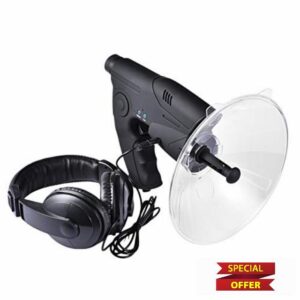 Nbhuiakl Long Distance Listening Device | Parabolic Dish Directional Microphone | Parabolic Microphone Spy Device | Digital Device for Eavesdropping | Listening Device for Outdoor Camping Tools