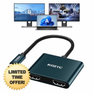 USB C to Dual HDMI Adapter 4K@60hz