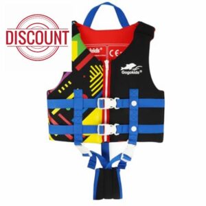 Gogokids Swim Vest Float Jacket - Kids Swimming Training Flotation Buoyancy Swimsuit with Adjustable Safety Straps for 15-35kg Child,Boys Girls Aged 1-9 Years