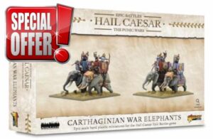 Warlord Games Carthaginian War Elephants - Epic Scale Plastic Miniatures for Hail Caesar Highly Detailed Ancient Era Miniatures for Table-top Wargaming