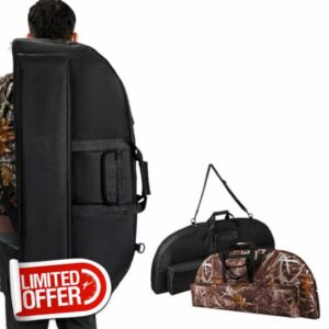 NCONCO Archery Bow Bag Multiple Pockets Compound Bow Case Lightweight Portable Outdoor Archery Carry Bag Large Capacity Durable Storing Bow Case with Arrow Pocket Perfect for Hunting