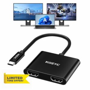 USB C to Dual HDMI Adapter 4K@60hz