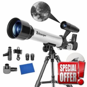 BQKOZFIN 50mm Astronomical Telescope for Kids