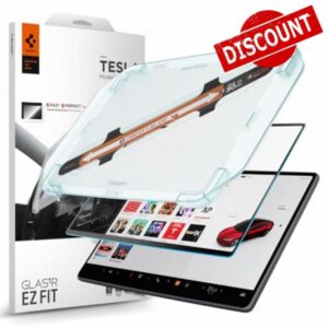 Spigen EZ Fit Anti Glare Tempered Glass Screen Protector for Tesla Model 3 Highland 2024 (1 Pack)