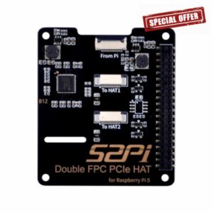 GeeekPi Dual FPC PCIe Hat for Raspberry Pi 5