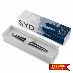 Parker Jotter Ballpoint Pen | Special Edition | Sydney Blue CT | Medium Point with Blue Ink | Gift Box
