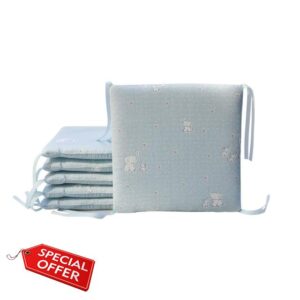 6 PCS Breathable Mesh Crib Bumper Cushions Bedding Set