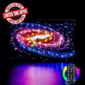 LocoLee RC LED Light Kit for Lego 31212 The Milky Way Galaxy (No Models Only Light) RC Creative Lighting Set Accessories Compatible with Lego The Milky Way Galaxy Set (RC Version Light Kit)