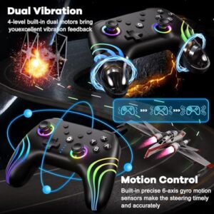 Wireless Switch Pro Controller with Full RGB Line Breathing LED