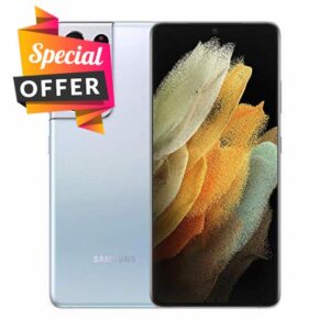 Samsung Galaxy S21 Ultra 5G Smartphone SIM Free Android Mobile Phone Phantom Silver 512GB (Renewed)