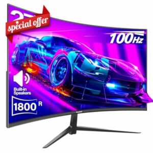 Gawfolk Curved Monitor 27 Inch 100Hz