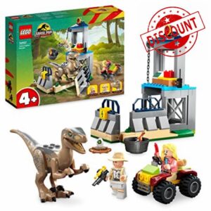 LEGO 76957 Jurassic Park Velociraptor Escape Dinosaur Toy for Boys