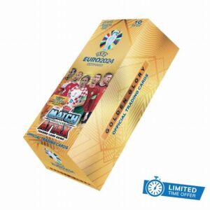 Topps Official Euro 2024 Match Attax - Golden Glory Full Box - 10 packets of cards (10 cards per packet). Online Exclusive!