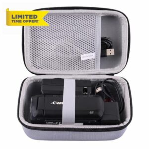 WAIYUCN Hard EVA Carrying Case Compatible with Sony HDRCX405/HDRCX455 Handycam Camcorder Case (grey)