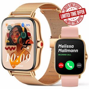 Smart Watches for Women (Answer/Make Call) - 1.69" Full Touch Screen Bluetooth Smartwatch with Text and Call