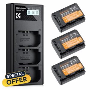 K&F Concept NP-FZ100 Replacement Battery and Charger Set