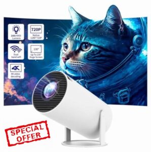 Mini Portable Projector HY300 PRO With WIFI & Bluetooth