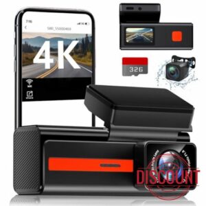 Dash Cam Front and Rear 4k & 1080P Car Camera Dash Cam with WiFi