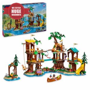 LEGO Friends Adventure Camp Tree House Camping Playset Toy for 8 Plus Year Old Girls and Boys