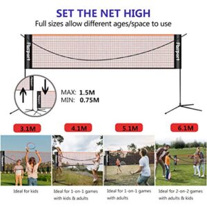 Football Net Tennis Net 3-6m Training Net for Portable Volleyball Net