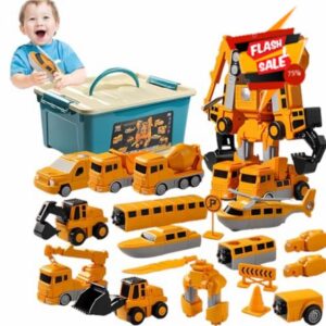 magnetic transform engineering car toy