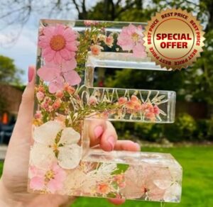 WUFBUW Floral Resin Night Light