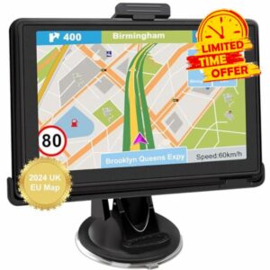 Jimwey 2024 UK Sat Nav for Car
