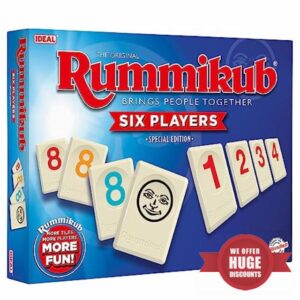 Rummikub IDEAL 6 Players: Brings People Together | Family Games | 2-6 Players | Ages 8+