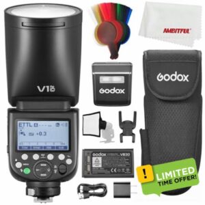 Godox V1 PRO C V1PRO-C V1PRO TTL Li-ion Round Head Camera Flash for Canon