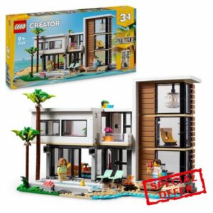 LEGO Creator 3in1 Modern House to 3-Storey City Building to Forest Cabin Set