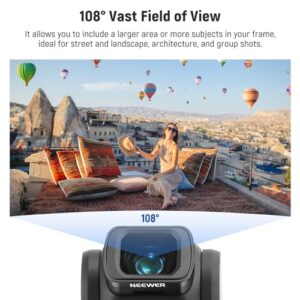 Expanded FOV of 108°