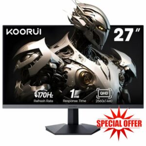 KOORUI 27 Inch Gaming Monitor QHD (2560 x 1440)