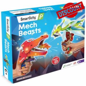 Smartivity Mech Beasts Dragon & Dino Toy for Kids 6-14 Years Old I Cool Birthday Gifts Ideas for Boys & Girls | DIY STEM Science Toy for 6