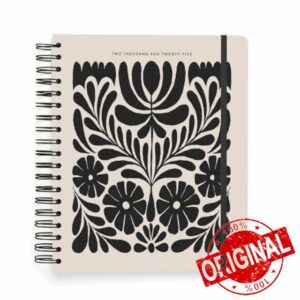 Kokonote Nordic Diary 2024-2025 | Desk Planner 8.3 x 9.8 inches - 21 x 25 cm | 17 Months Academic Diary Week To View | August 2024 - December 2025 | Mid Year Diary 2024-2025 With Stickers & Tabs